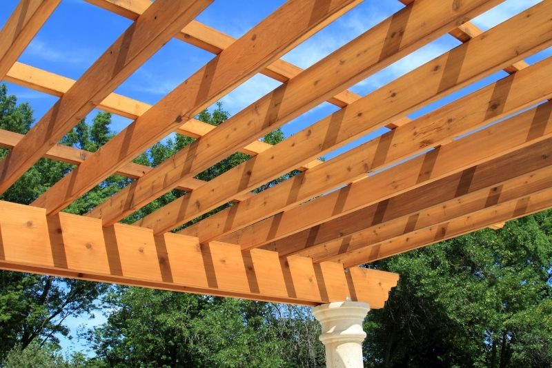 strong durable timber pergola material