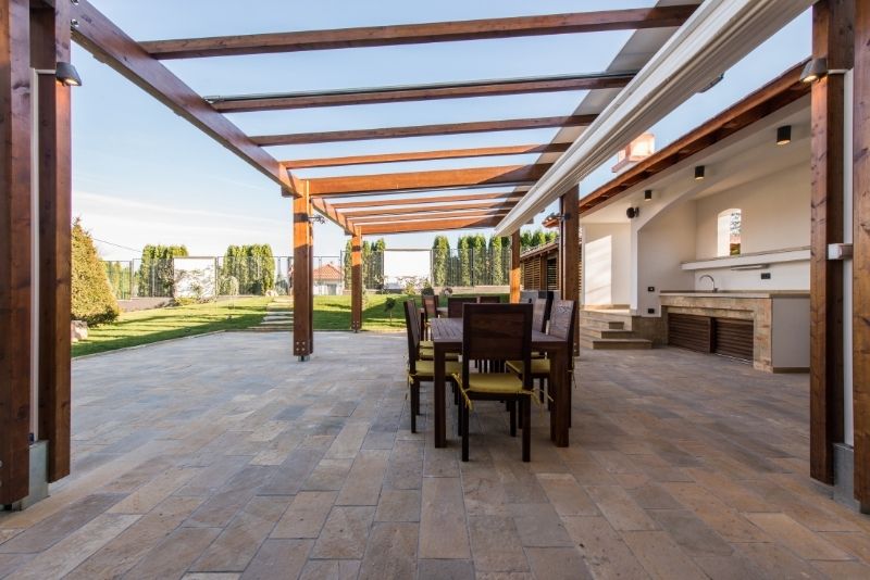residential pergola house extention